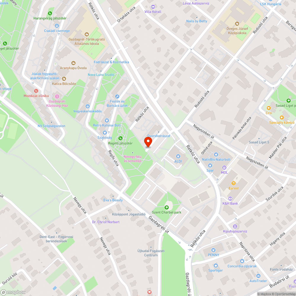 Elhagyott autó bejelentés helye