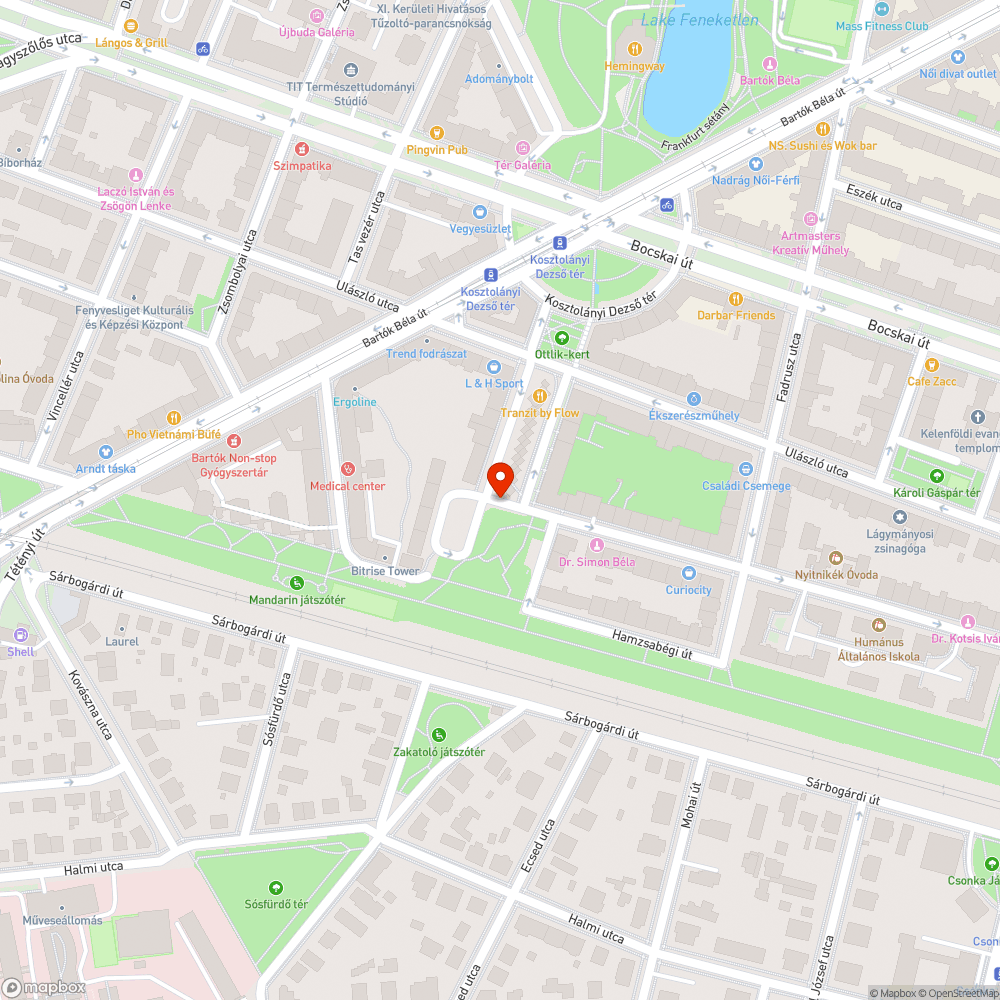 Friss kátyú bejelentés helye