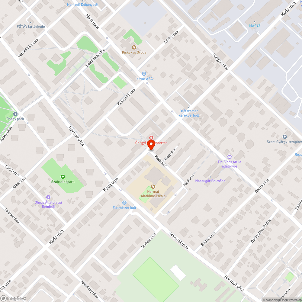 Hiányzó fényterelő bejelentés helye