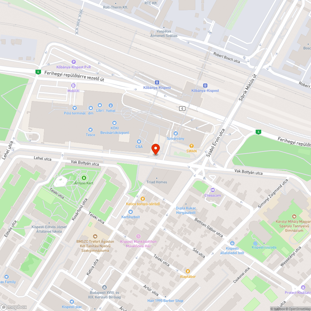 Leeső fényterelő bejelentés helye