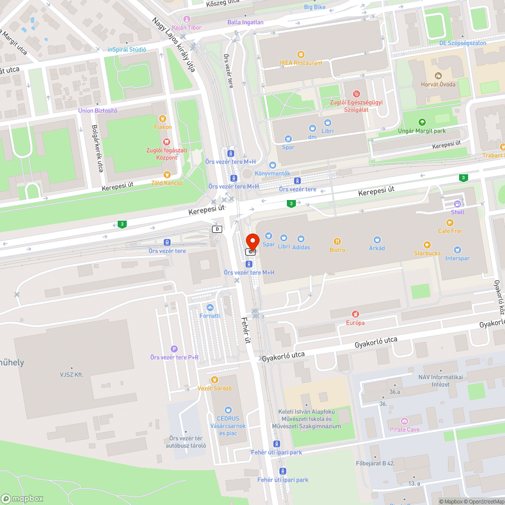 Graffitis feljáró bejelentés helye