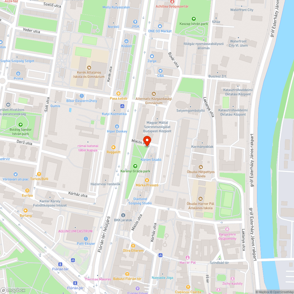 Óriáskátyú Miklós utca bejelentés helye