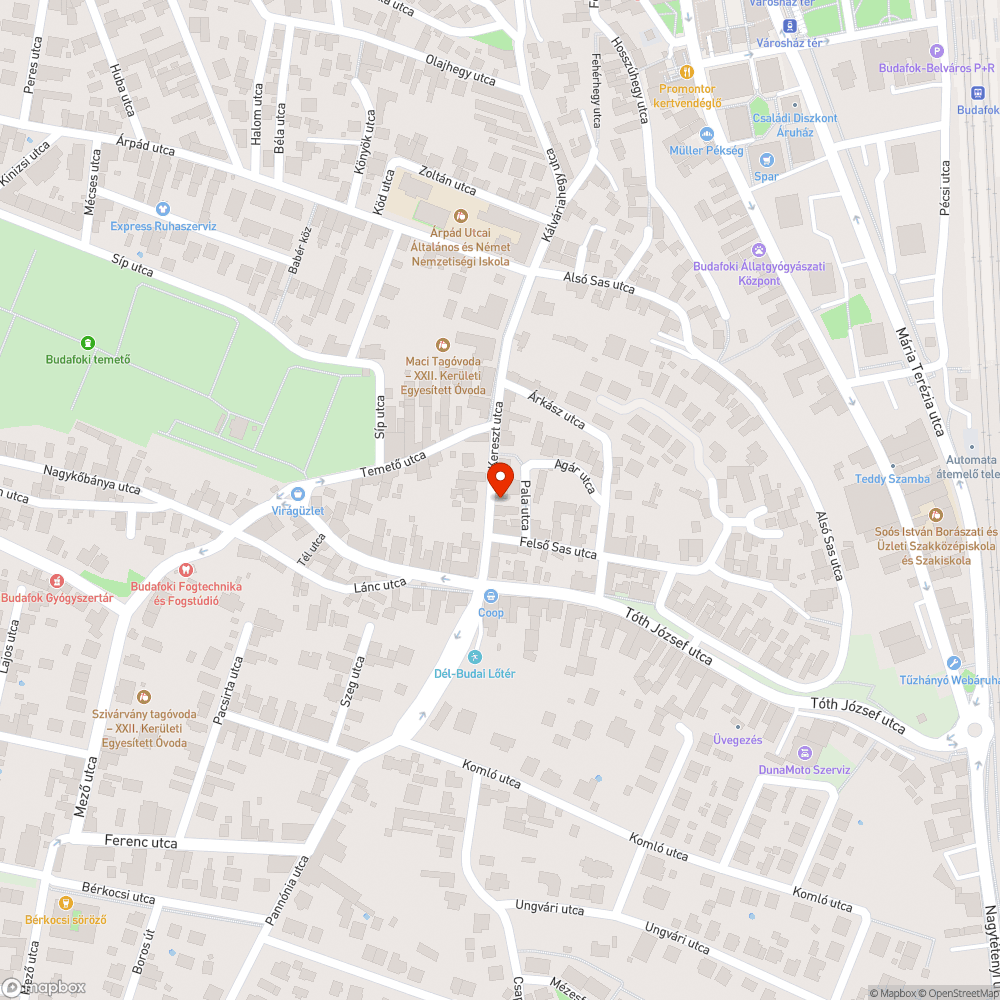 Felújítandó járda bejelentés helye