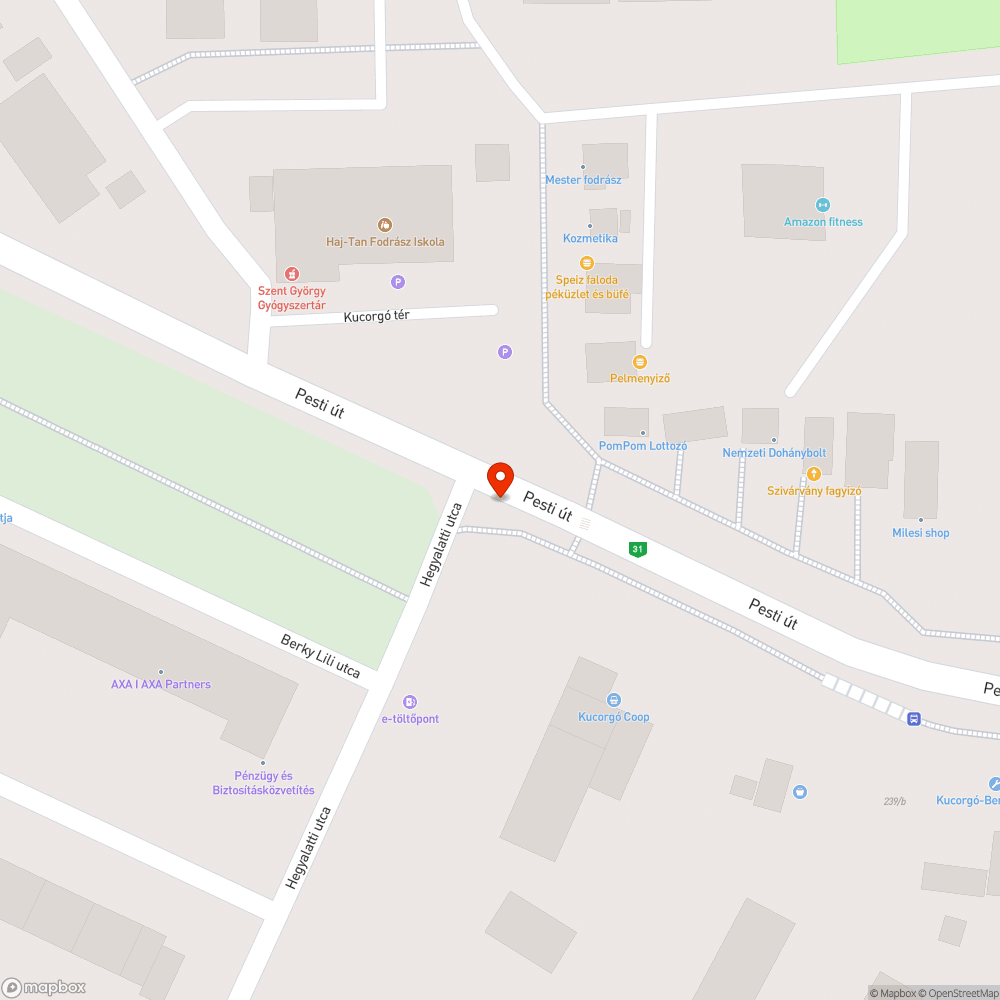 Gyalogátkelőhely / iskola bejelentés helye