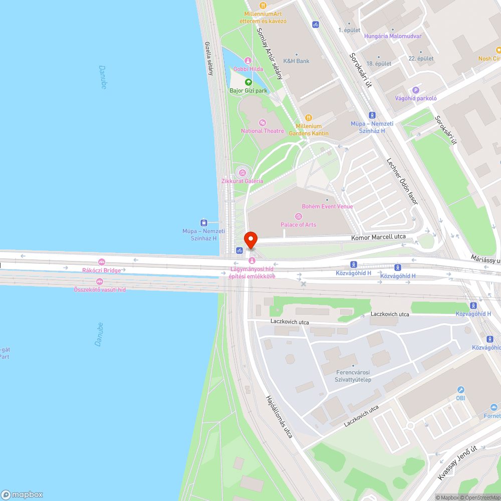 Kátyú a járdaszigeten bejelentés helye