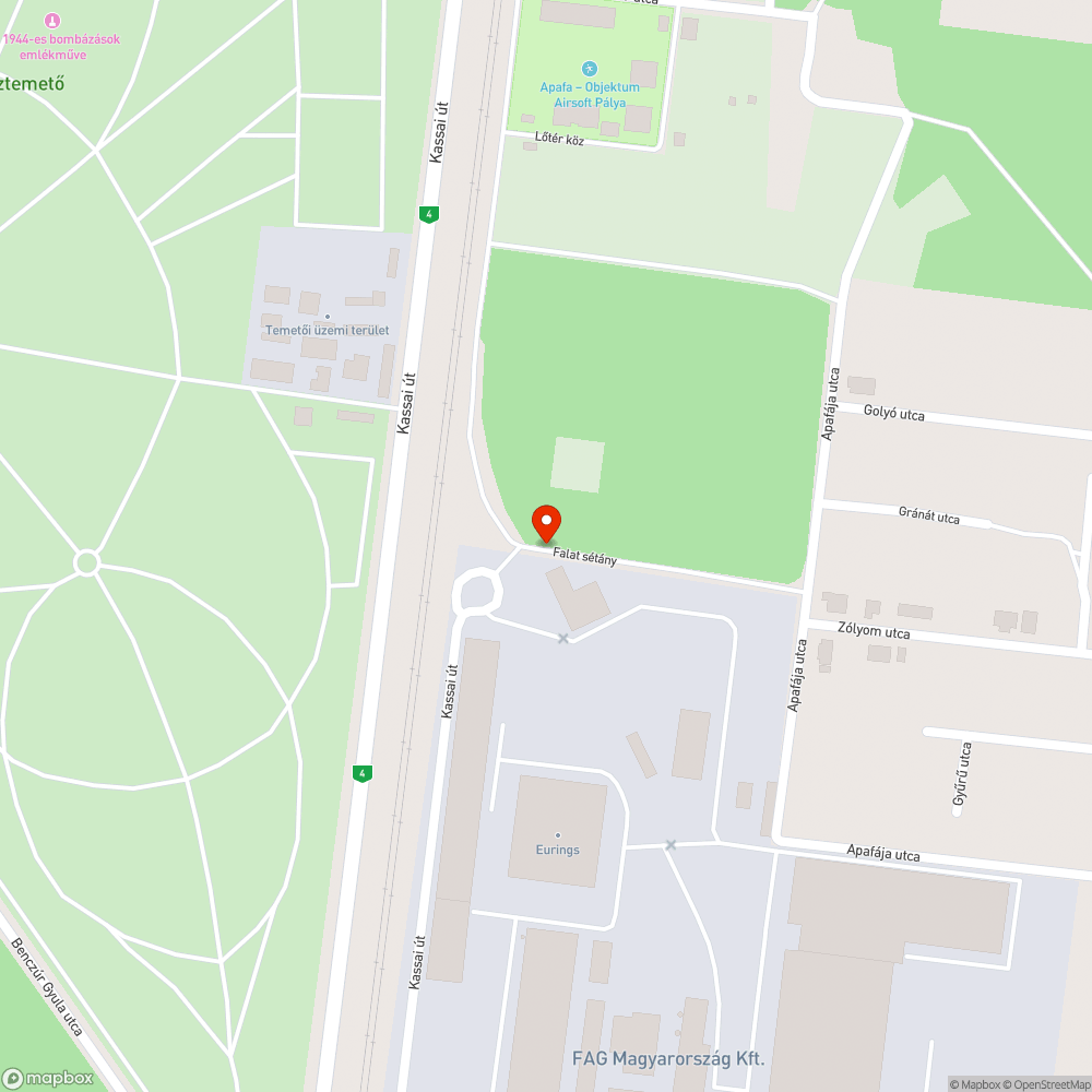 Szemét hegyek a Falat sétány környékén bejelentés helye