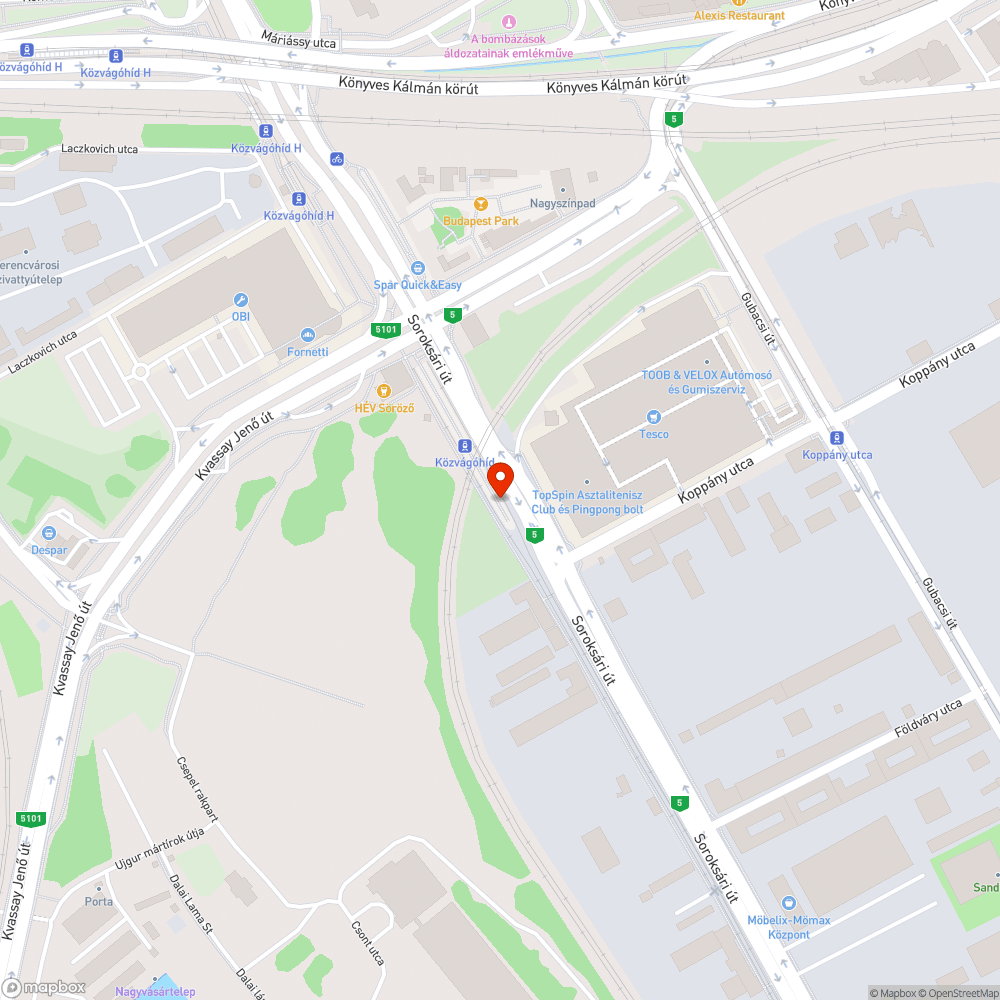 Mindent beborít a szemét a Közvágóhídon bejelentés helye