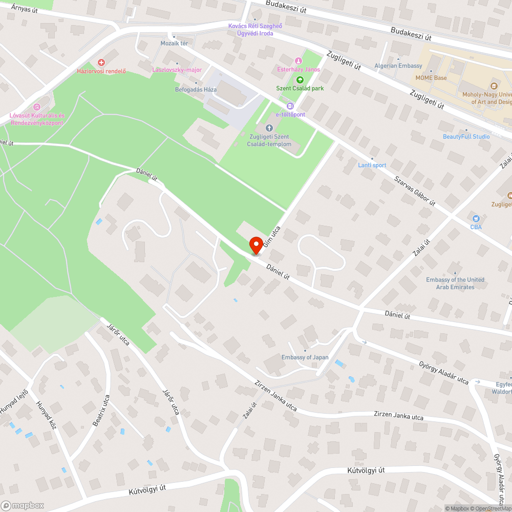 Javaslat parkolóhely létesítésére a Hegyvidékben bejelentés helye