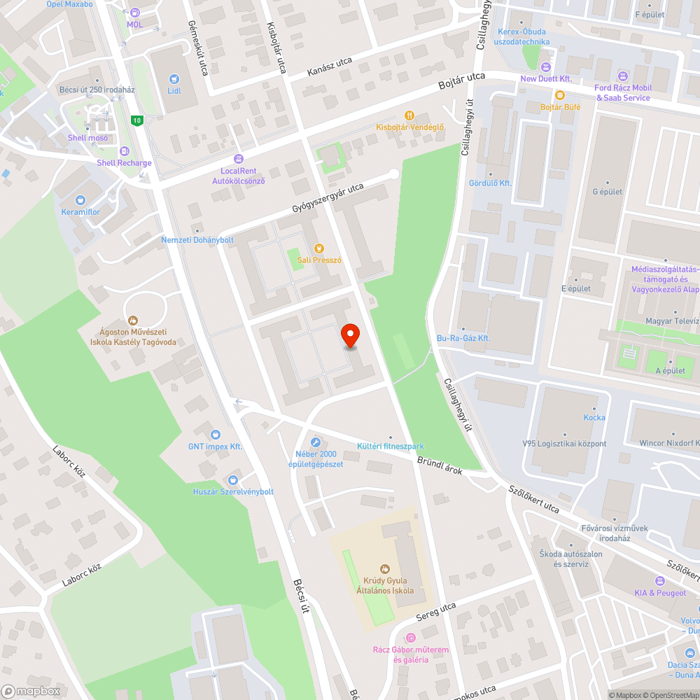 Elhagyott roncs bejelentés helye