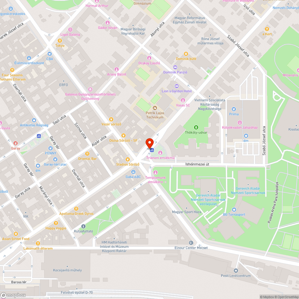 Firkás tábla bejelentés helye