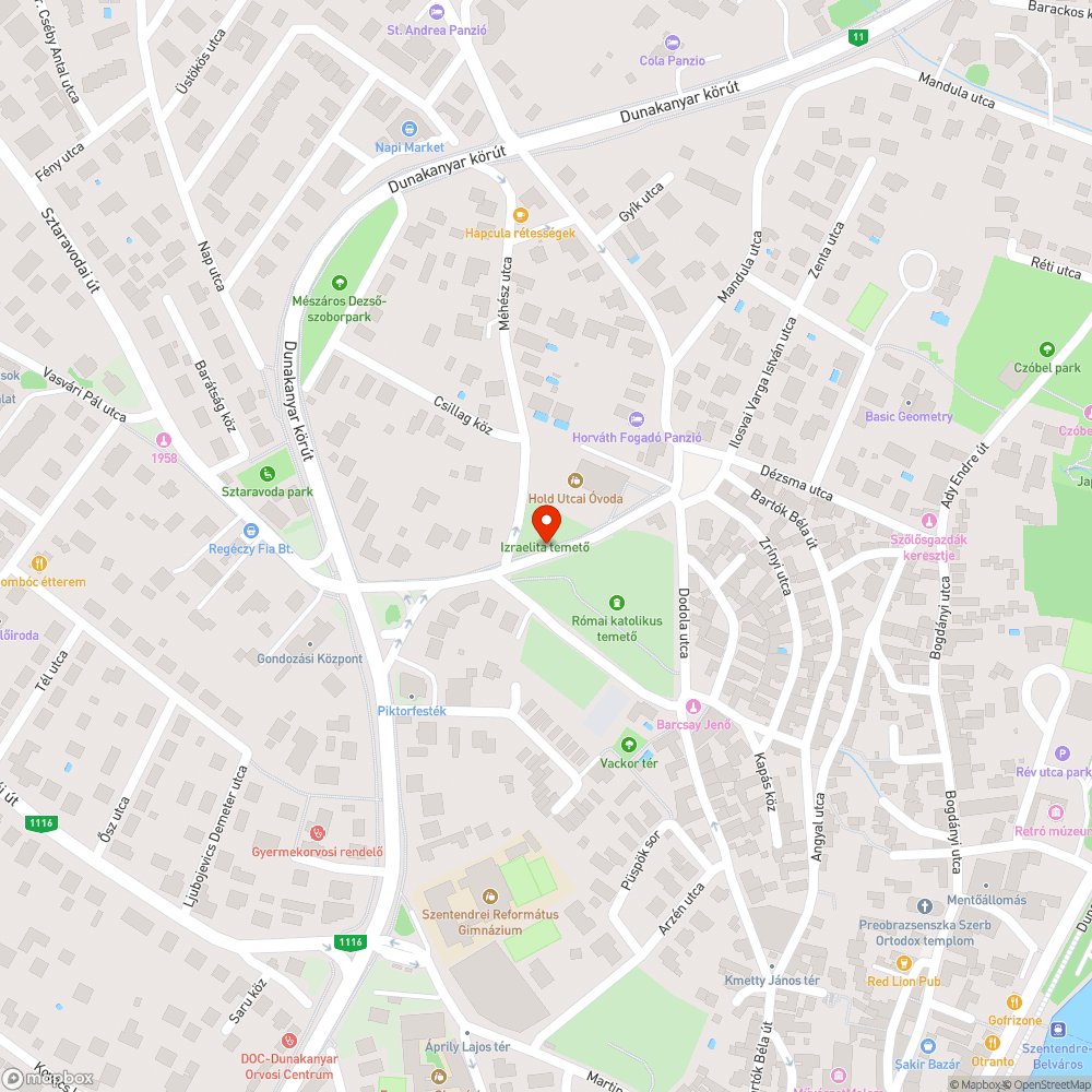 11-es út és a Hold utcai óvoda közötti járda bejelentés helye