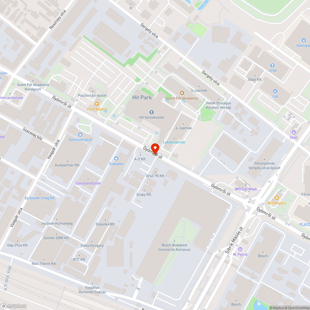 Takarítatlan Gyömrői út bejelentés helye