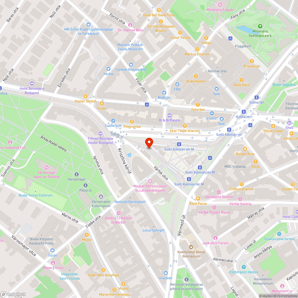 Graffiti a Széll Kálmán téren bejelentés helye