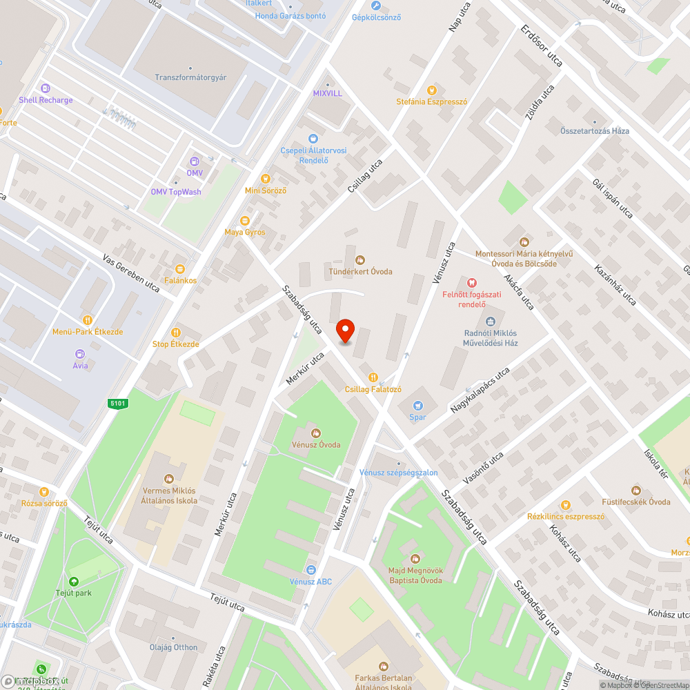 Graffitis UPC-s közmű bejelentés helye