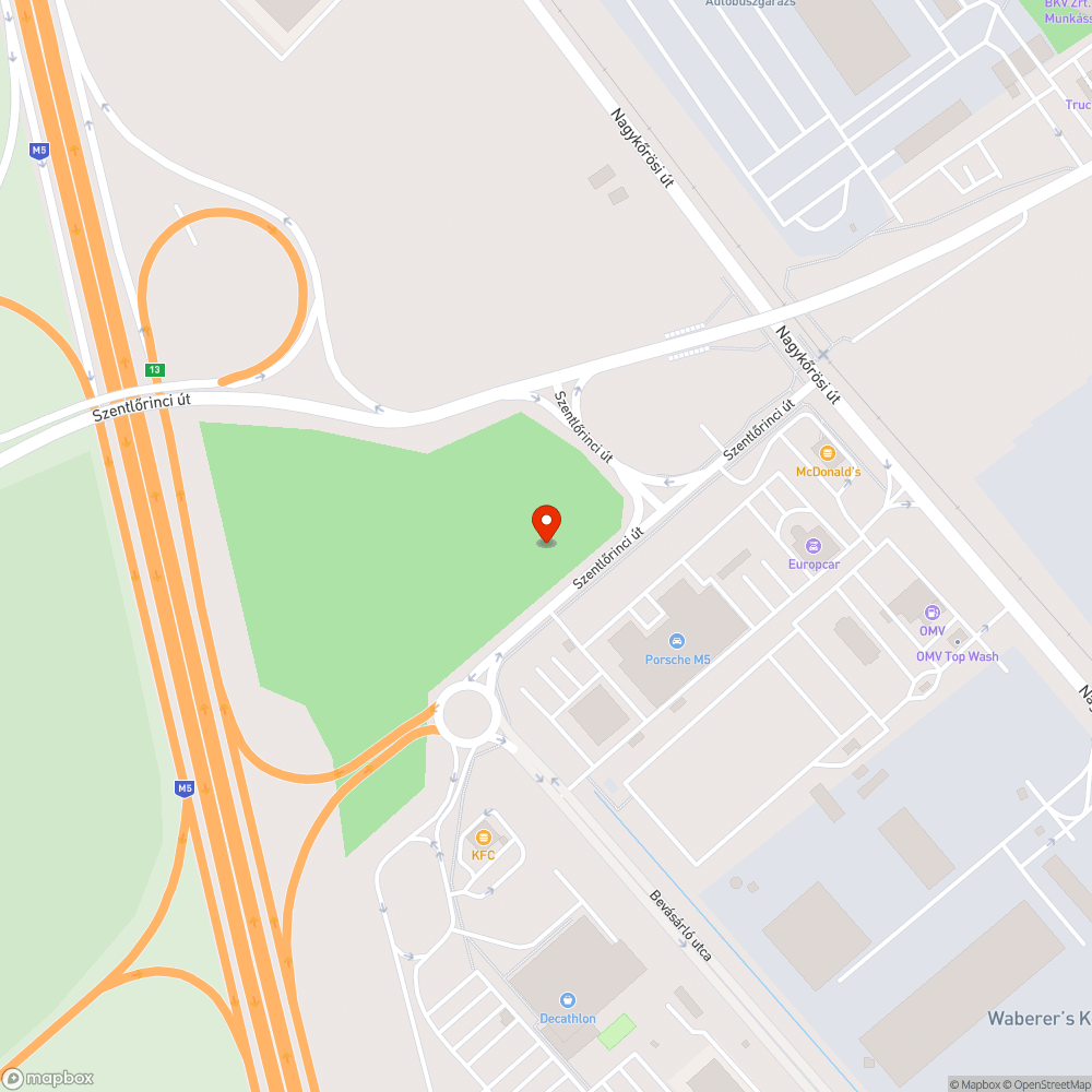 Illegális szemétlerakás a soroksári Szentlőrinci úton bejelentés helye