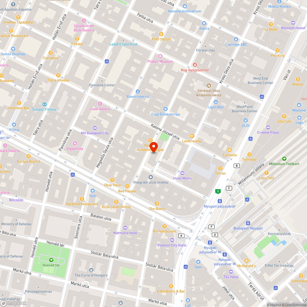 Favédő hianya bejelentés helye