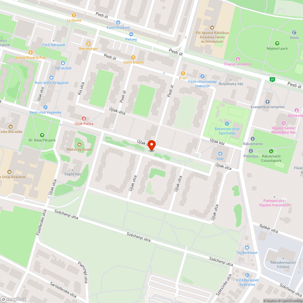 Lépcső bejelentés helye