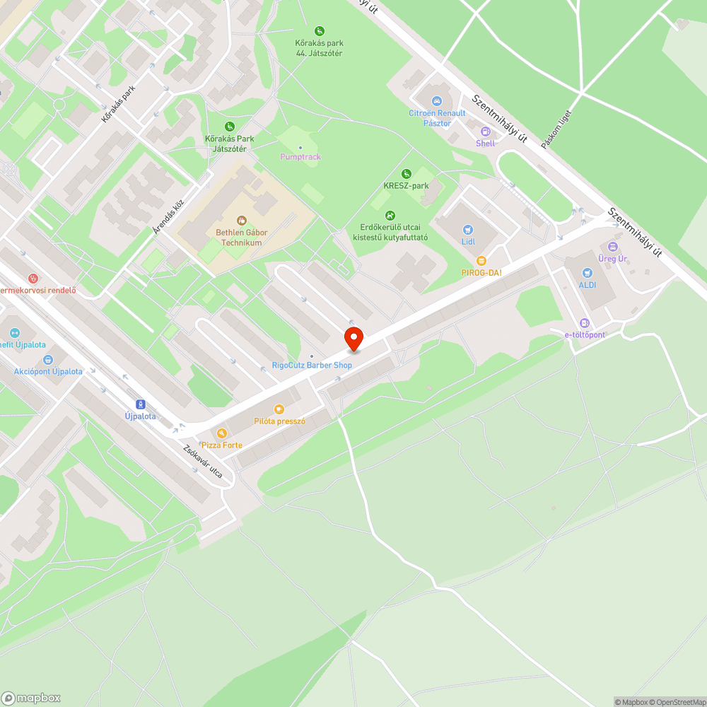 Szabad hely fáknak bejelentés helye