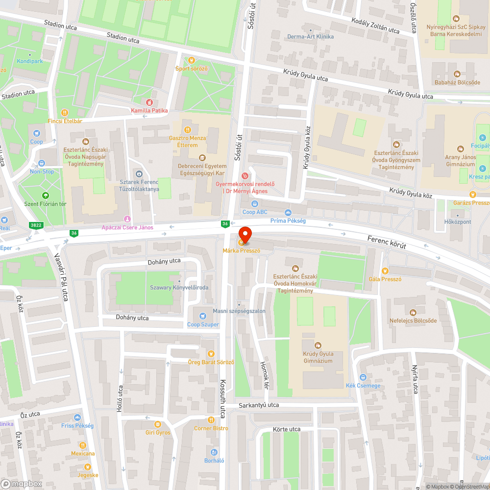 Betemetett lefolyó bejelentés helye