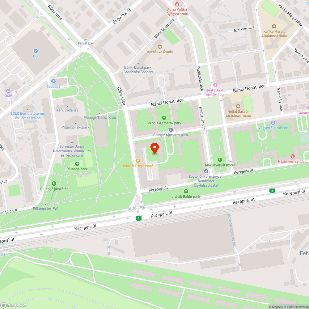 Félig elvégzett parktakarítás bejelentés helye