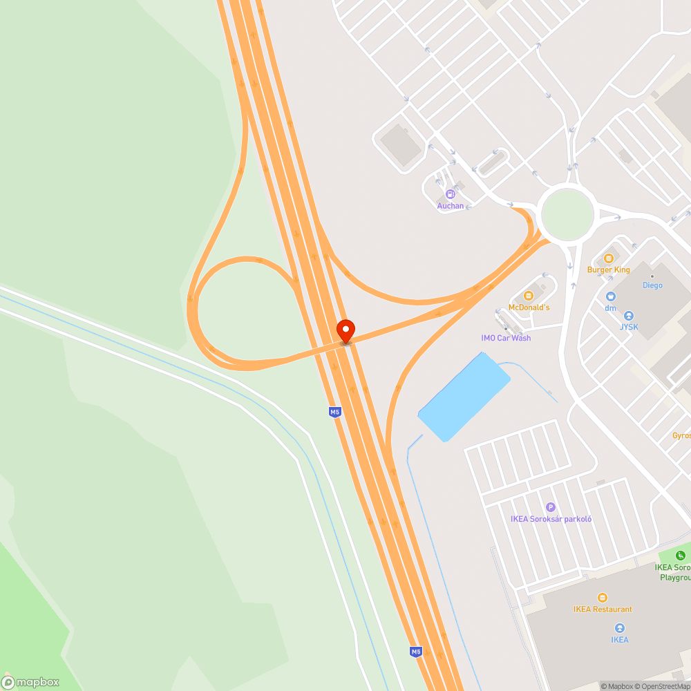 Felüljárón kátyú bejelentés helye