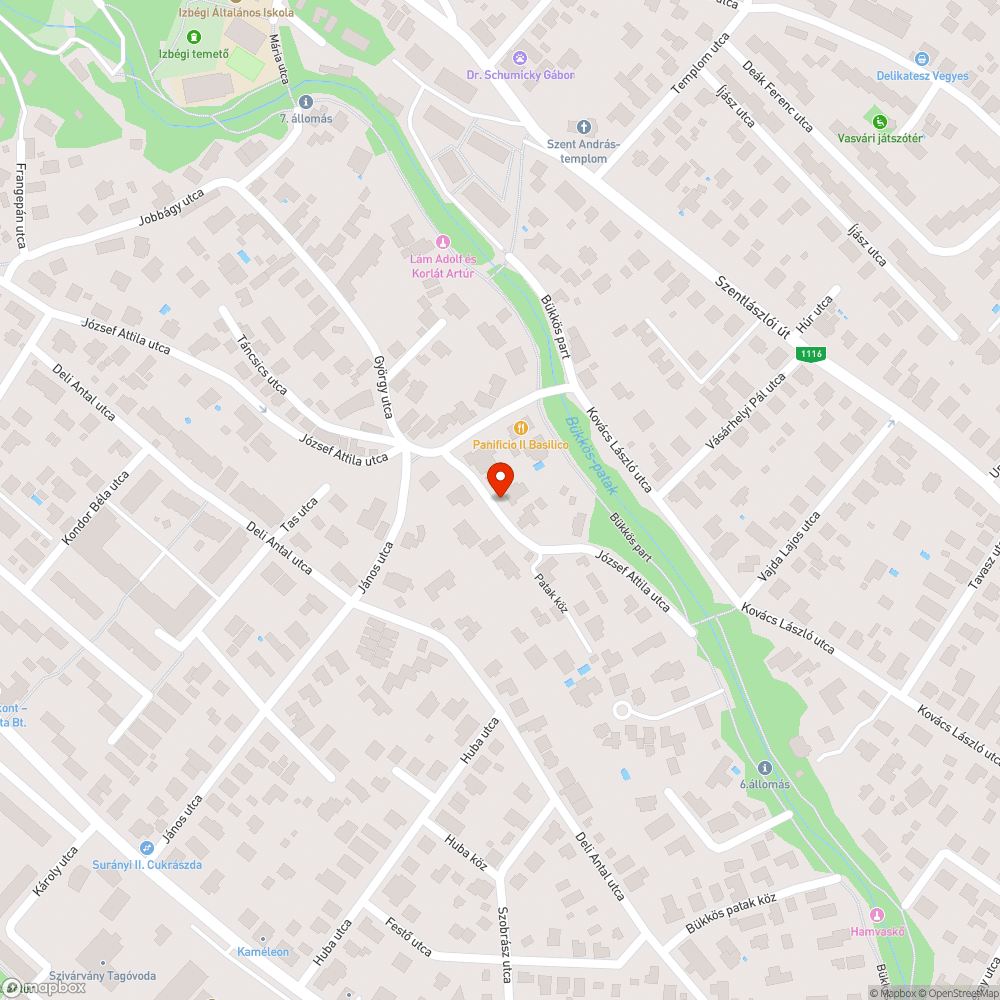 Kátyúk a József Attila utcában bejelentés helye