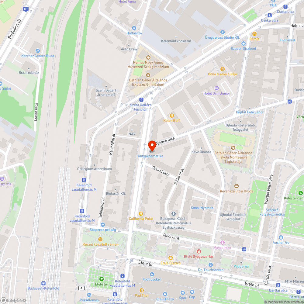 Megsüllyedt csatorna (kátyú) bejelentés helye