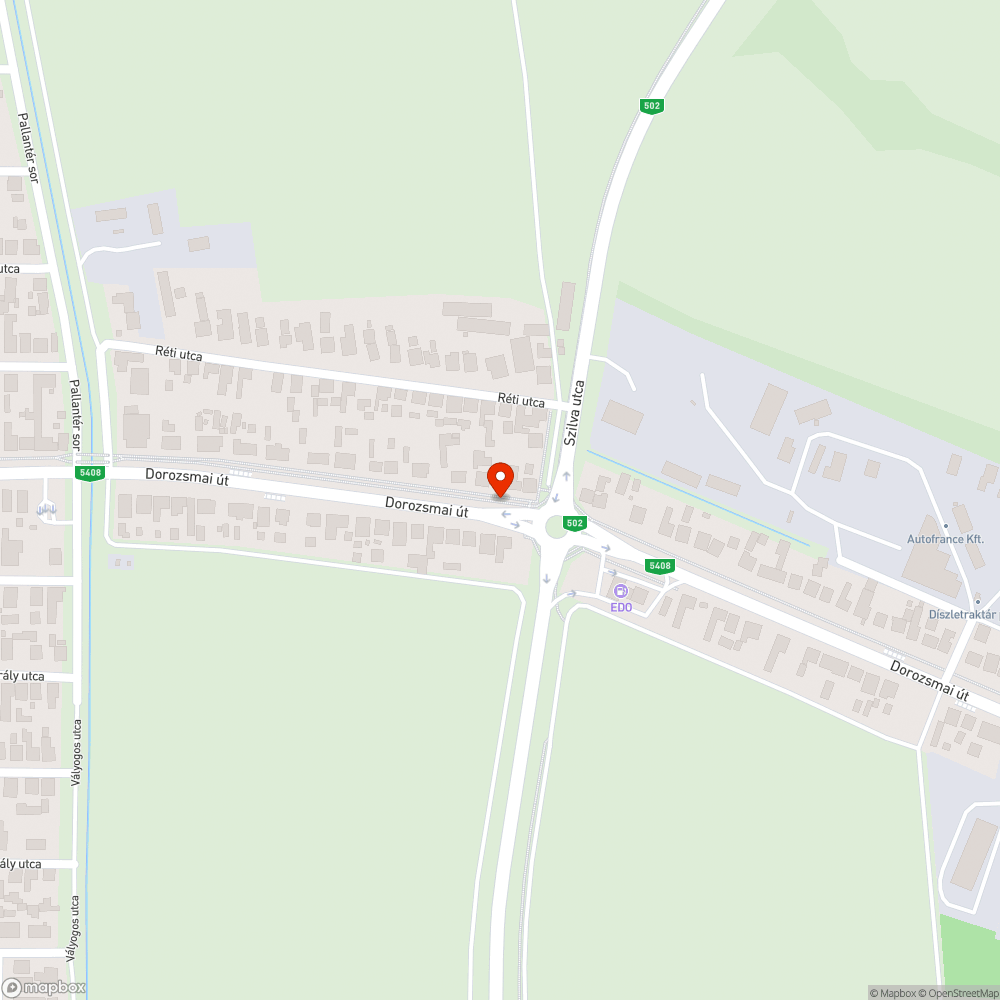 Tátongó lyuk bejelentés helye