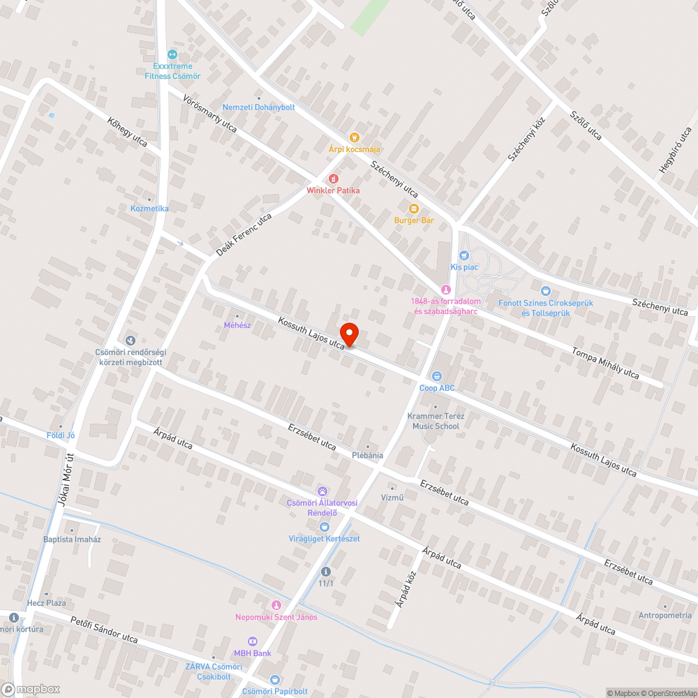 Hibás kijelző bejelentés helye