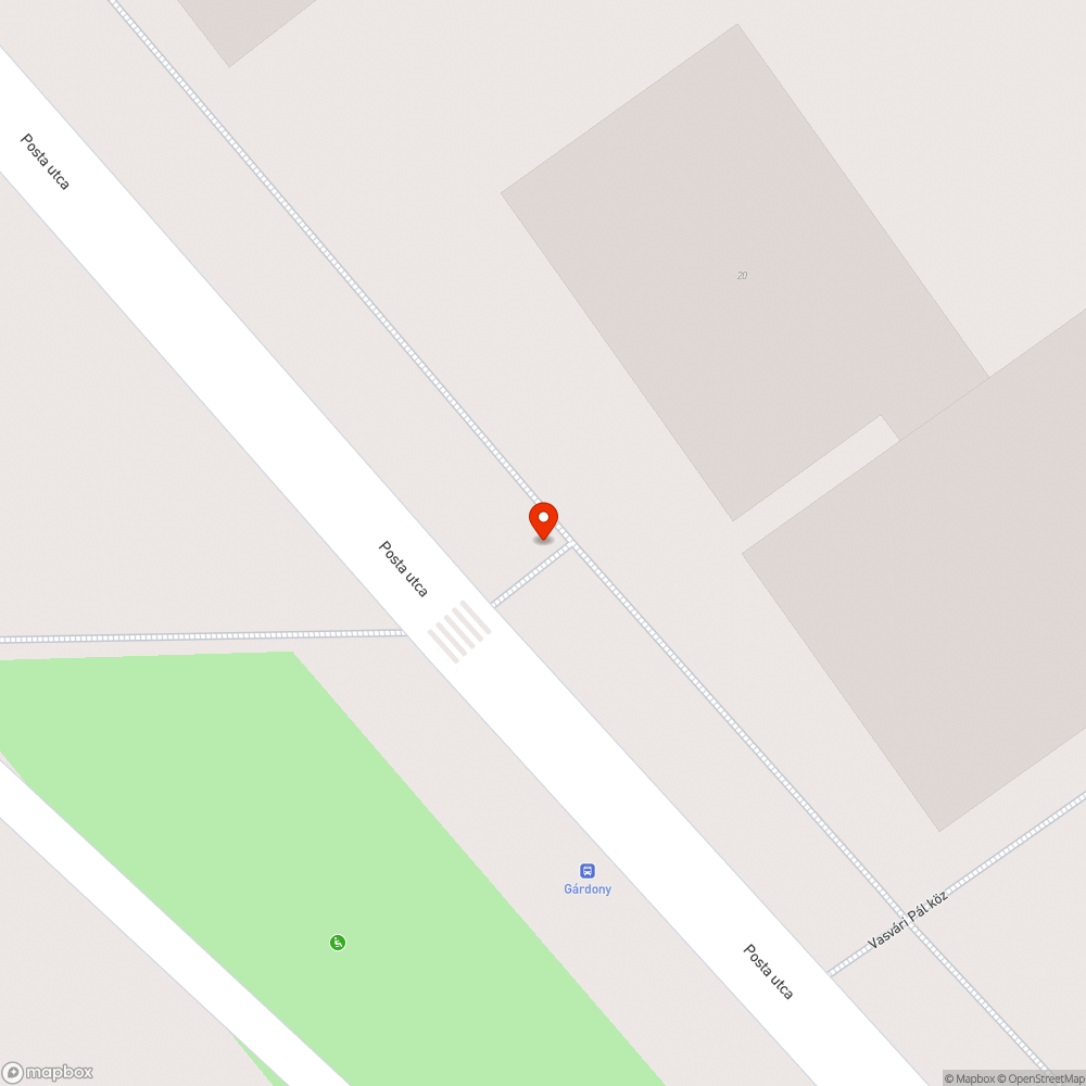 Óvoda előtti korlát elhajlott bejelentés helye