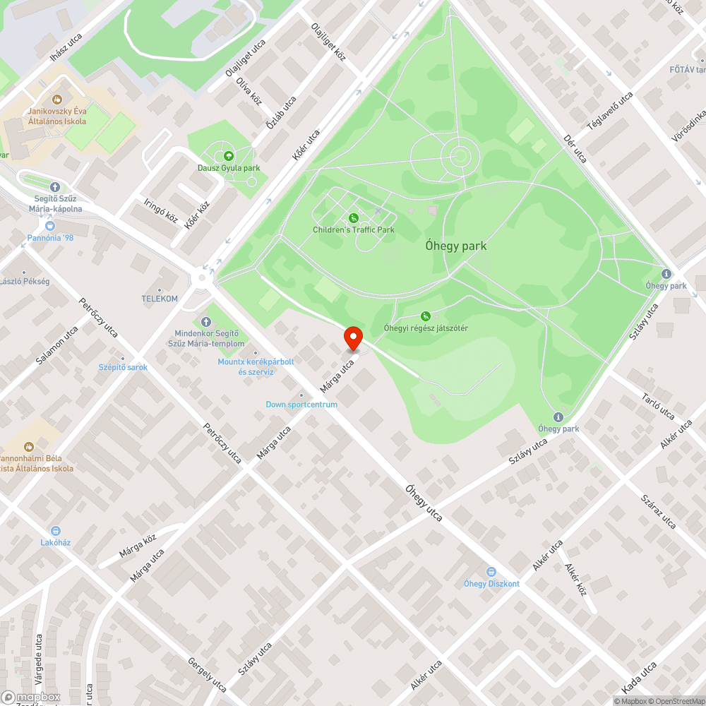 Kiegett izzó a parkban bejelentés helye