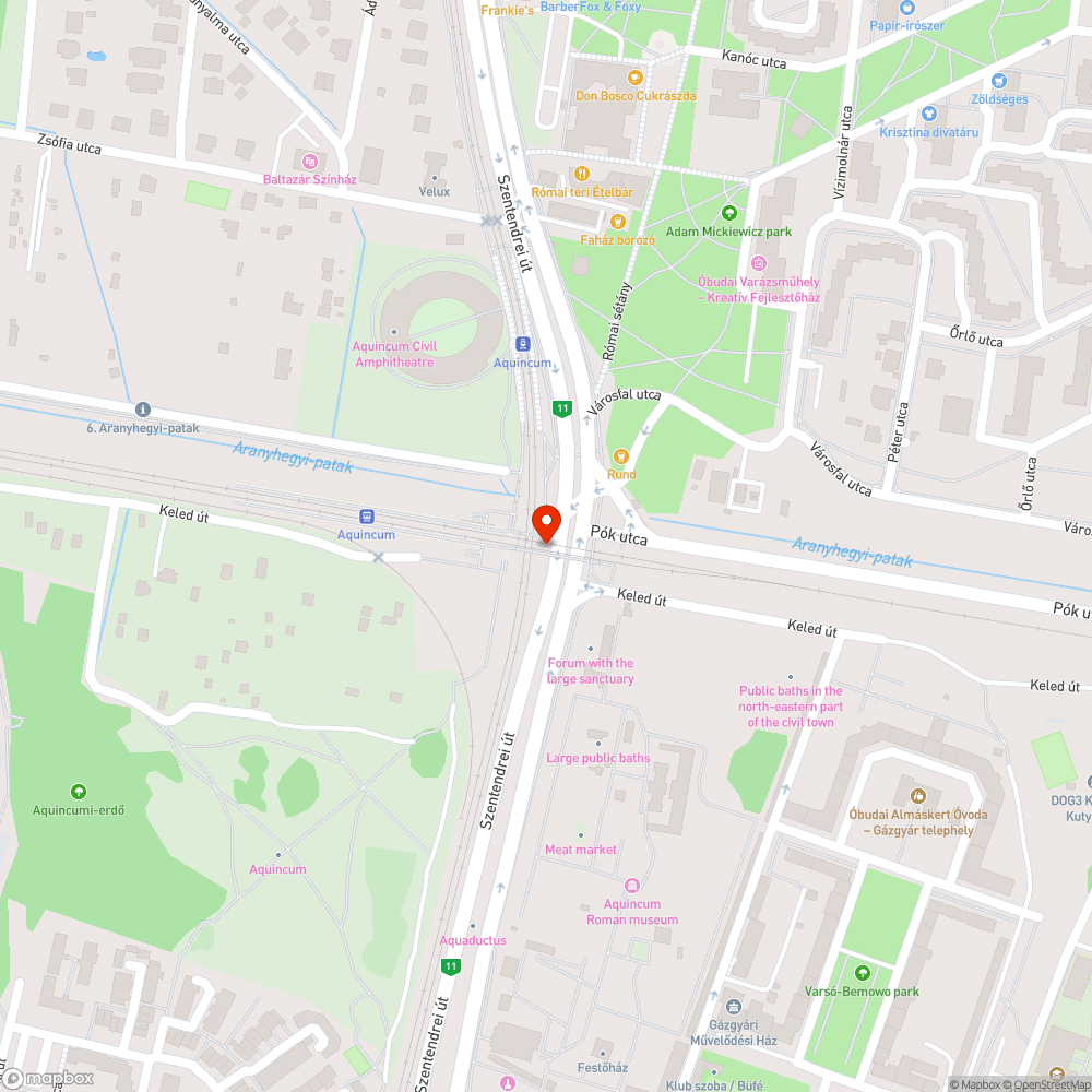 Graffitis gyalogos/biciklis híd bejelentés helye