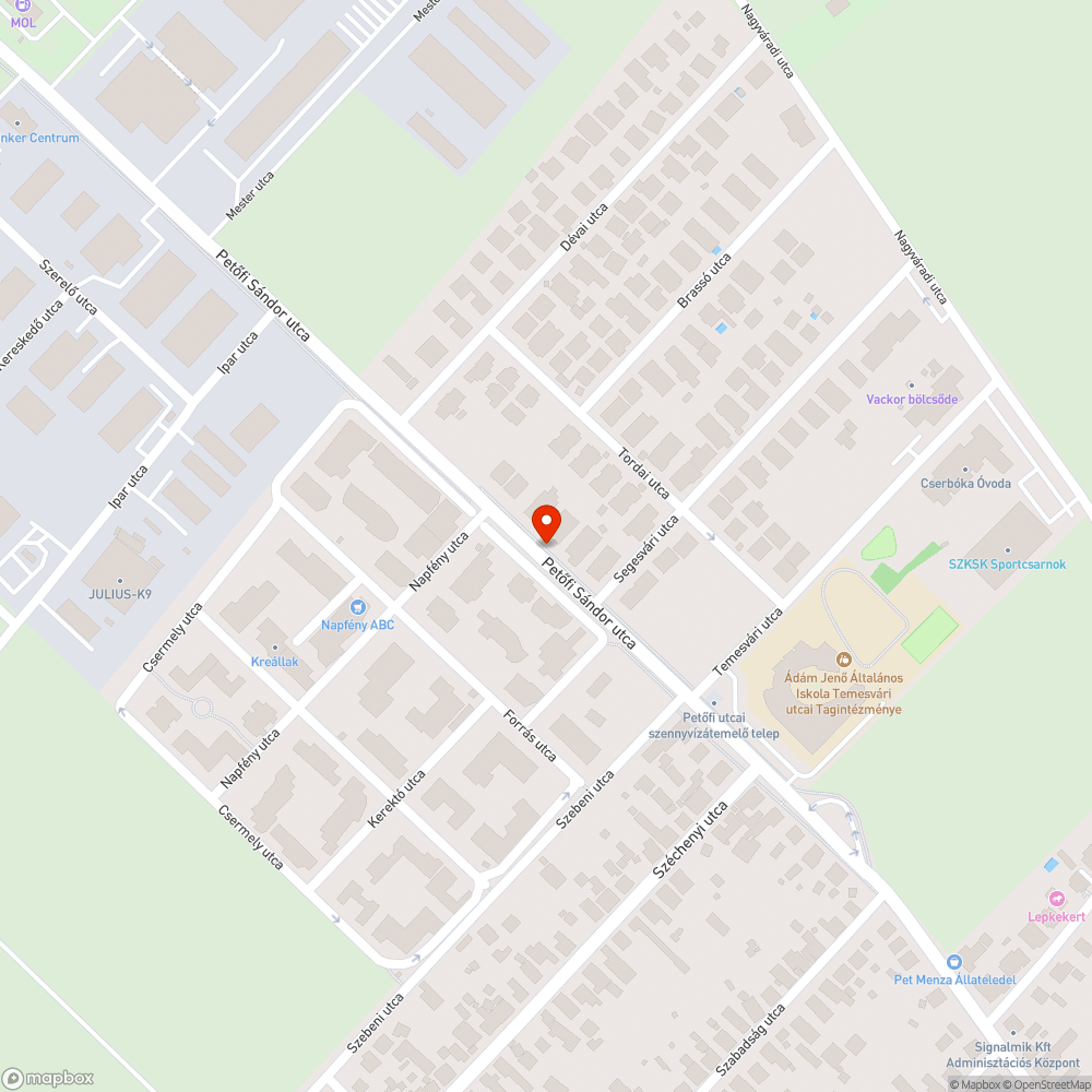 Szétesett a korlát a buszmegállóban, balesetveszély! bejelentés helye