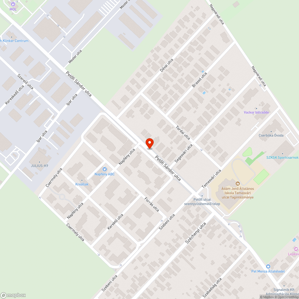 Otthagyott infrastruktúra elemek bejelentés helye