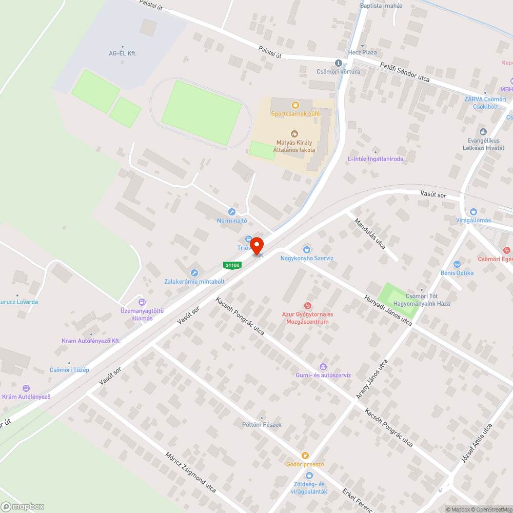 Rozsdás vascső bejelentés helye