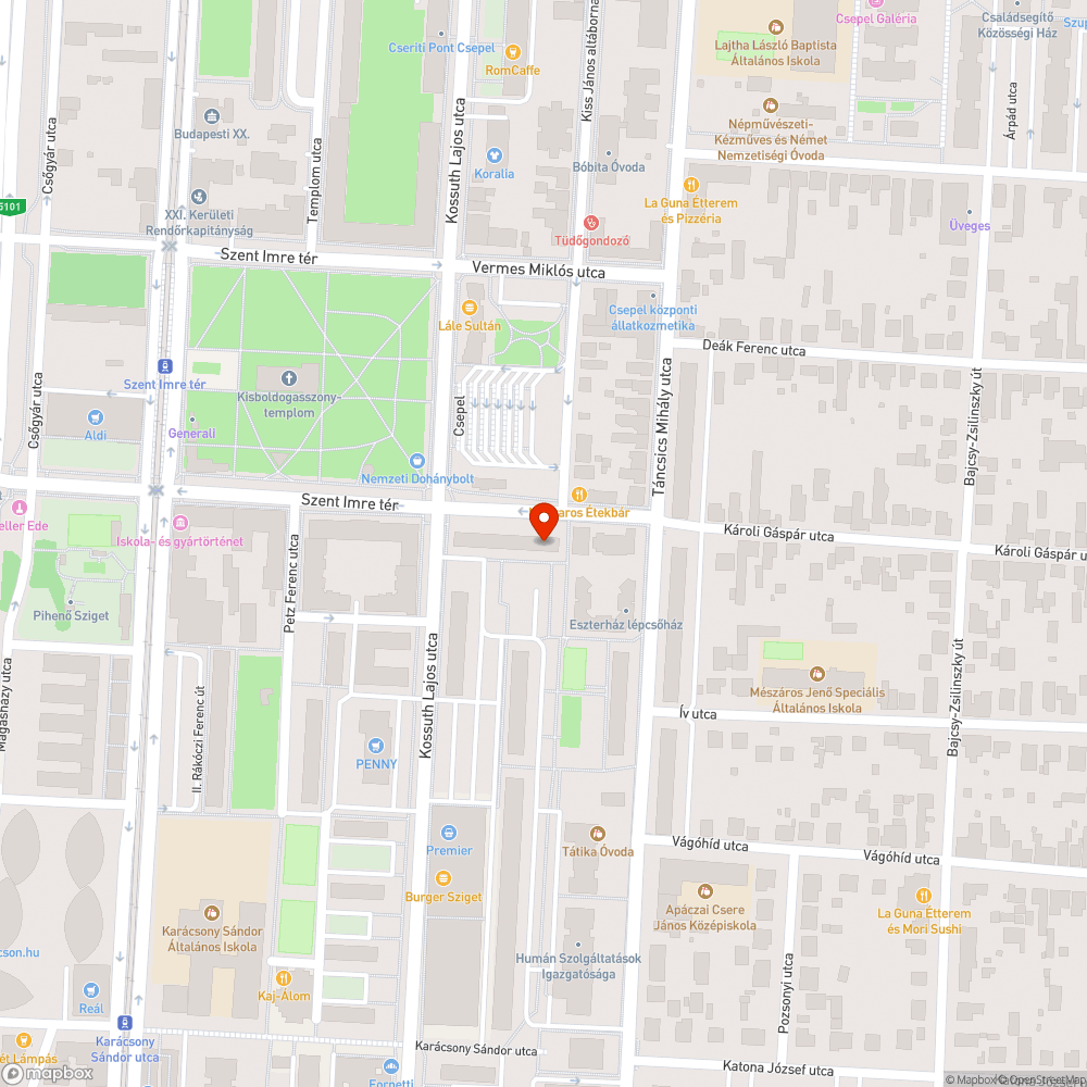 Elhagyott autó bejelentés helye