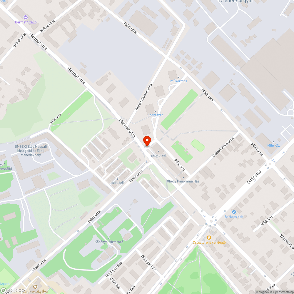 Ferde jelzőtáblaoszlopok bejelentés helye