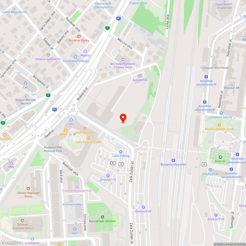 Kelenföld vasútállomás BKV megálló bejelentés helye