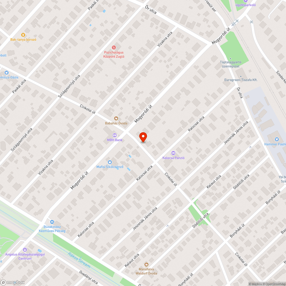 Elhagyott autó bejelentés helye