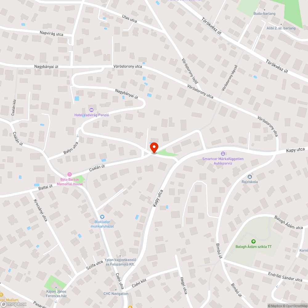 Kátyú bejelentés helye