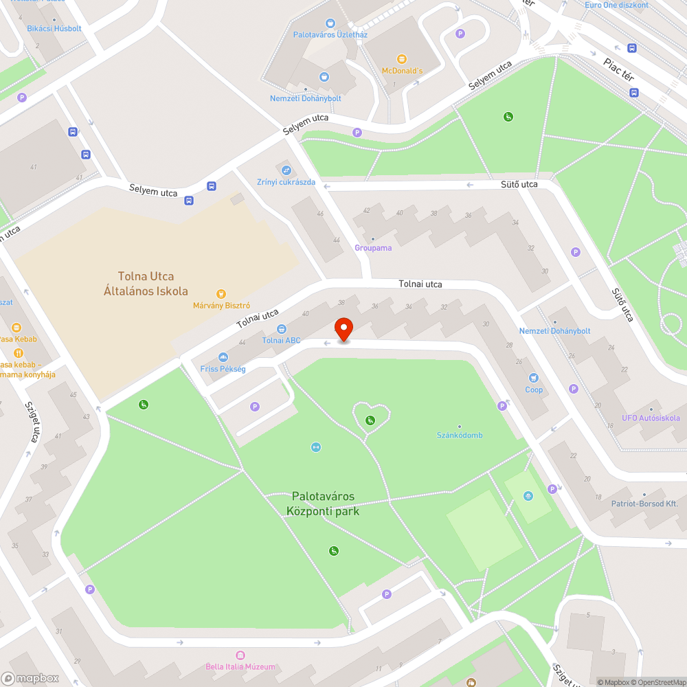 Rendszám nélküli autó a Tolnai utcában bejelentés helye