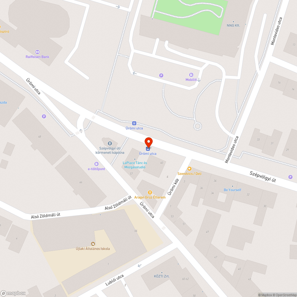 Ürömi utca bejelentés helye