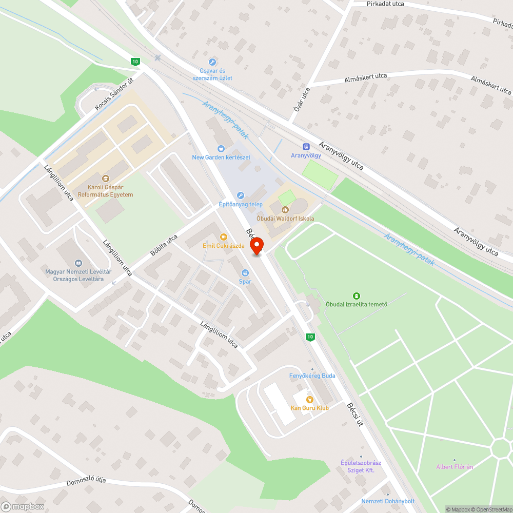 Szemét a járda szélén 2. bejelentés helye