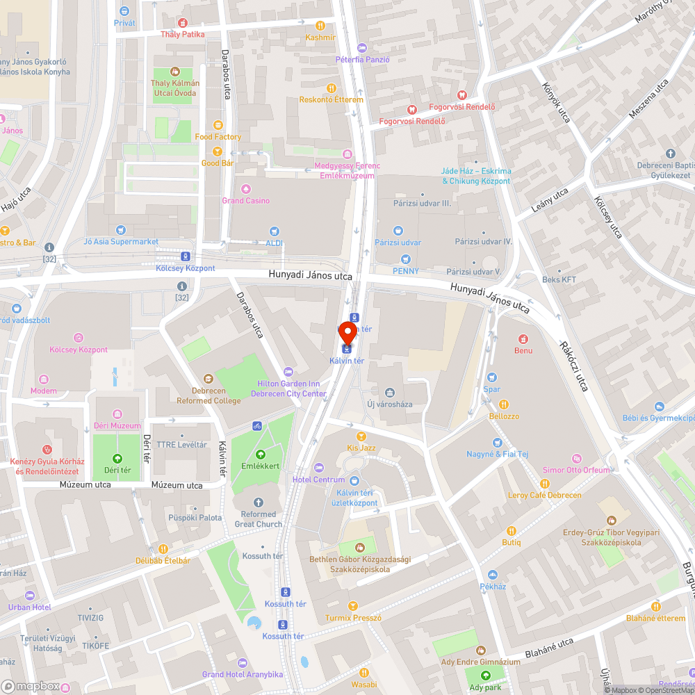 Nem működő jegyautomata Kálvin tér bejelentés helye