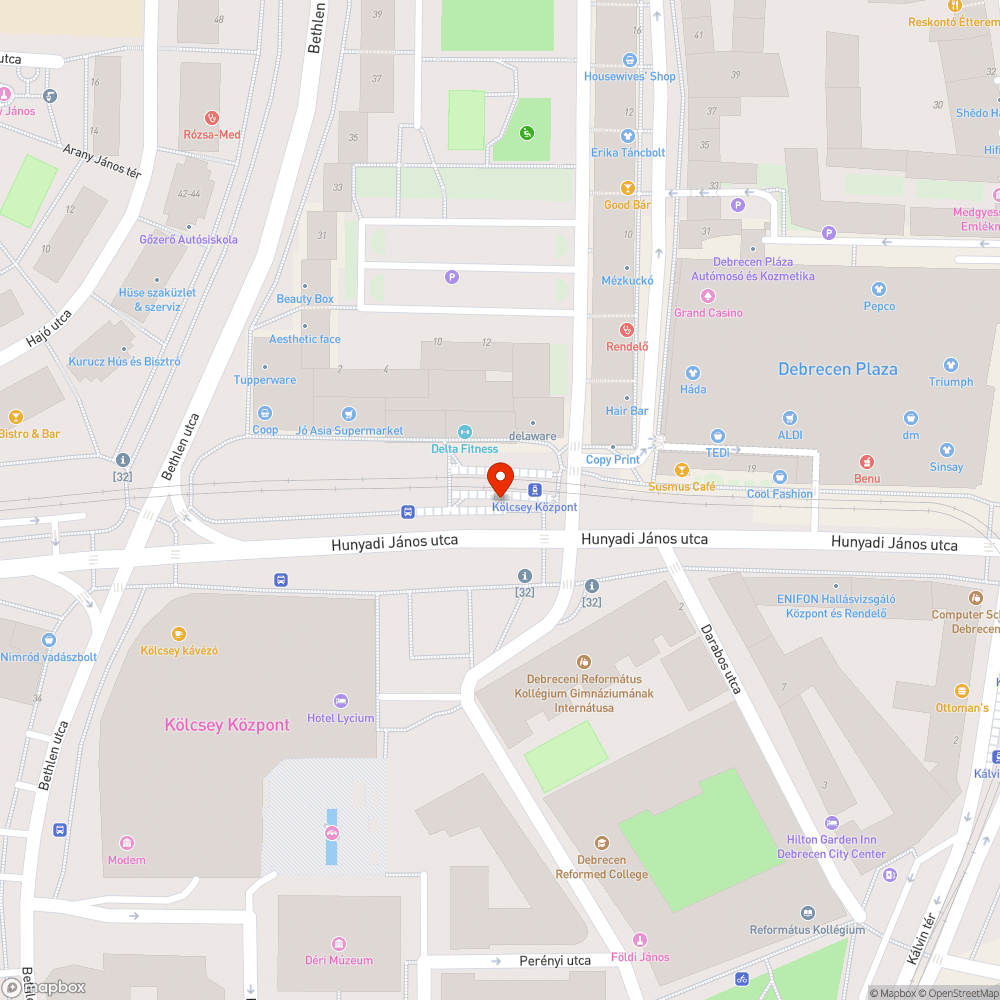 Nem működő jegyautomata Kölcsey Központ bejelentés helye