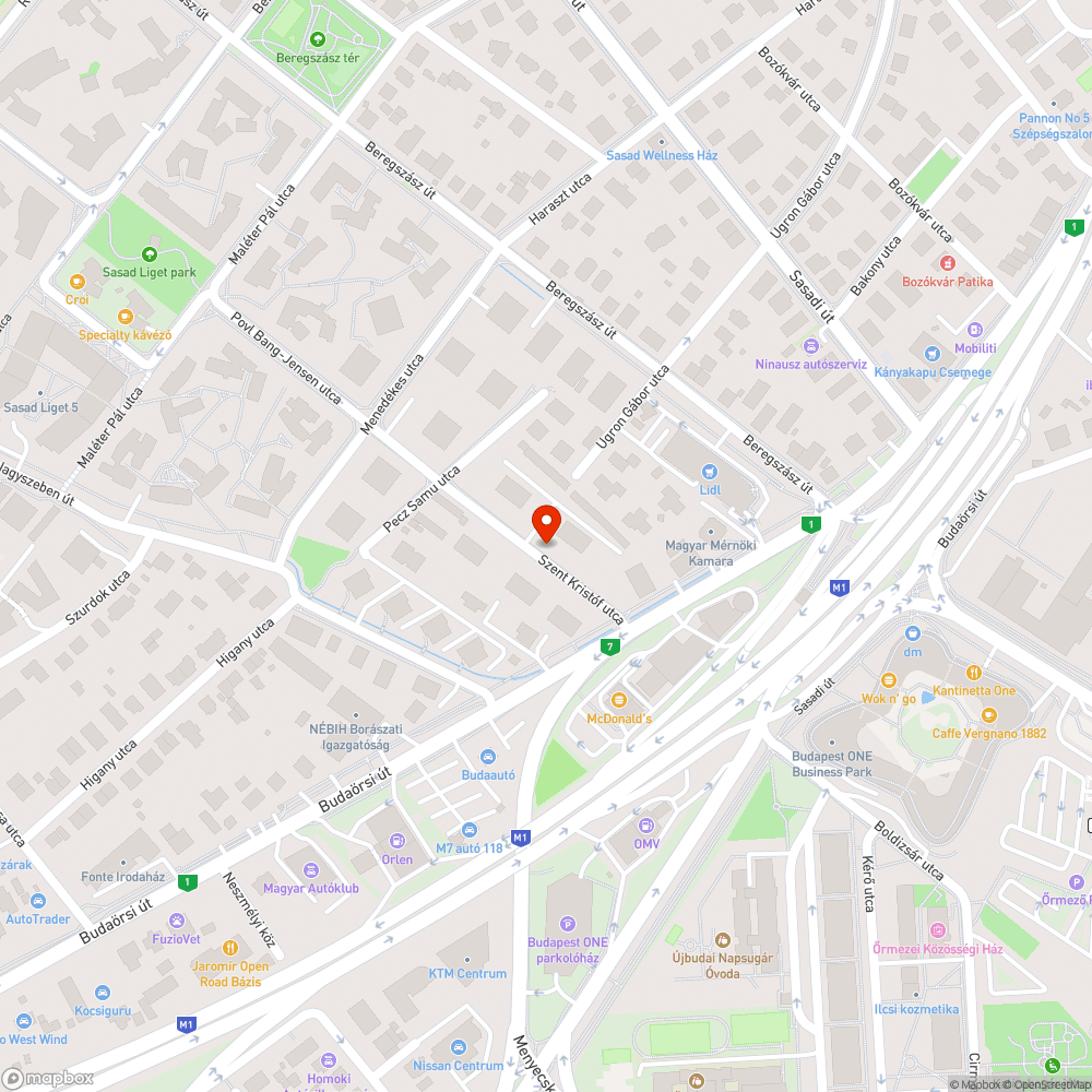 Elhagyott jármű bejelentés helye