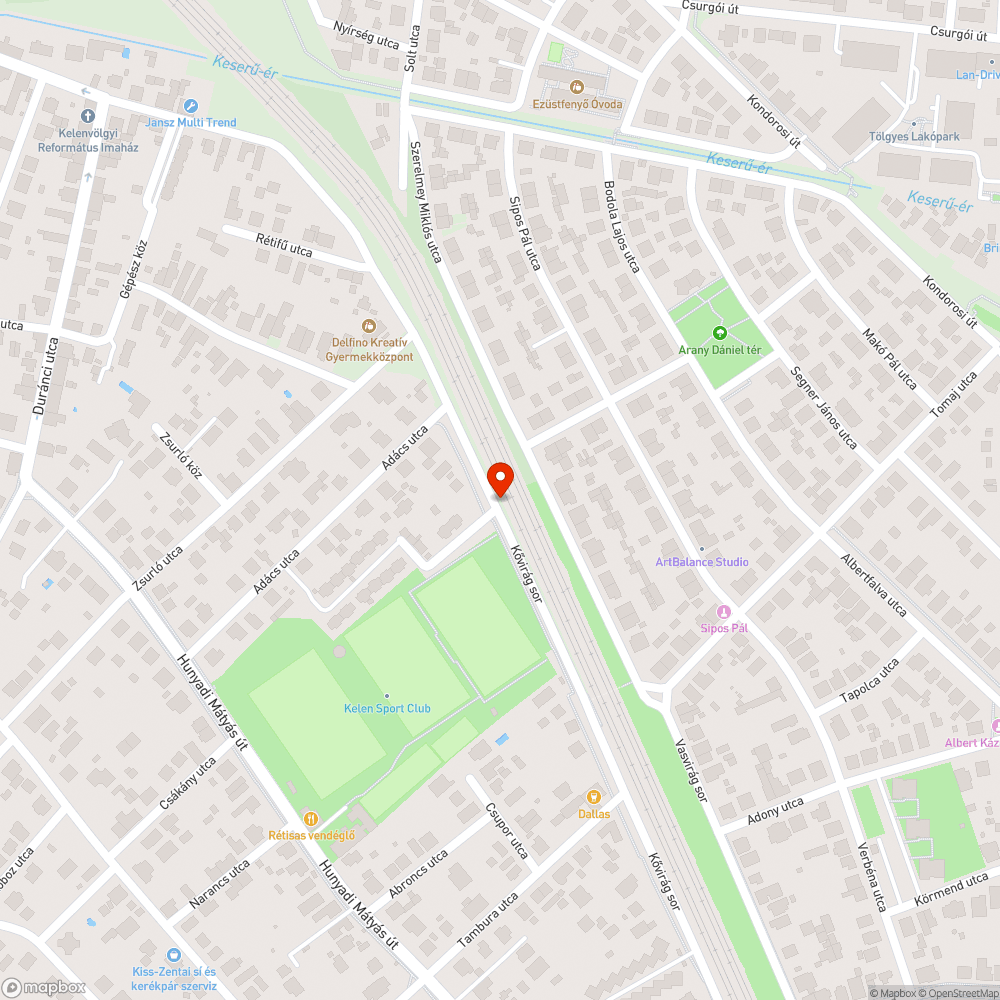 Nem ürített utcai szemetes bejelentés helye