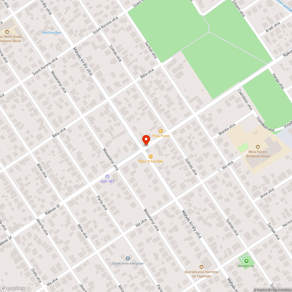 Napellenző bejelentés helye