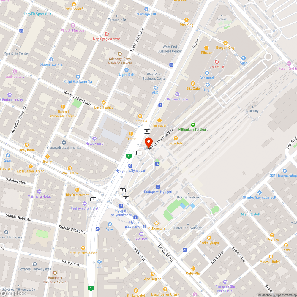 Hiányzó zebra bejelentés helye