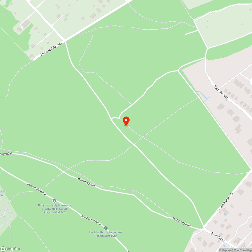 Veszélyesnek tűnő szemétkupac az erdőben bejelentés helye